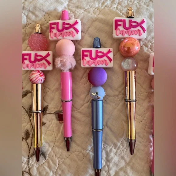 F* Cancer Handmade Pen NEW comes with one refill choose 1 - Picture 3 of 3